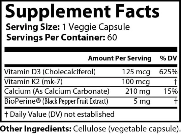 Supplement Facts 831